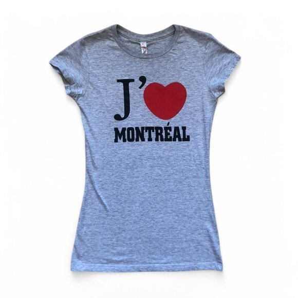 Y2K Je T'aime Montreal Bodycon T-Shirt - Picture 2 of 5